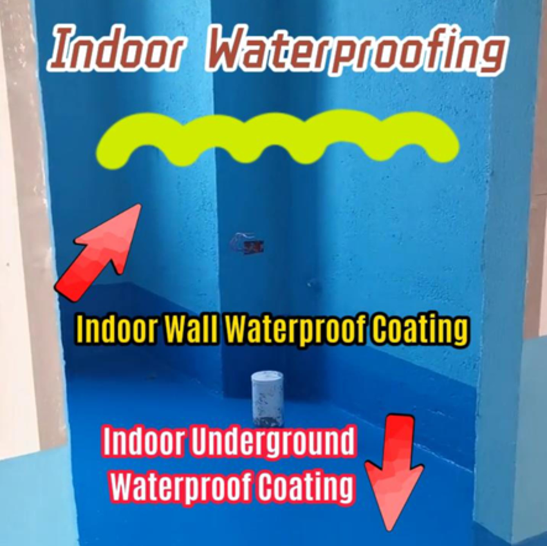 Moisture Resistant Anti Mold Eco Friendly Acrylic Liquid Coating Waterproof Paint for Interior Wall Decoration Home Shop Use
